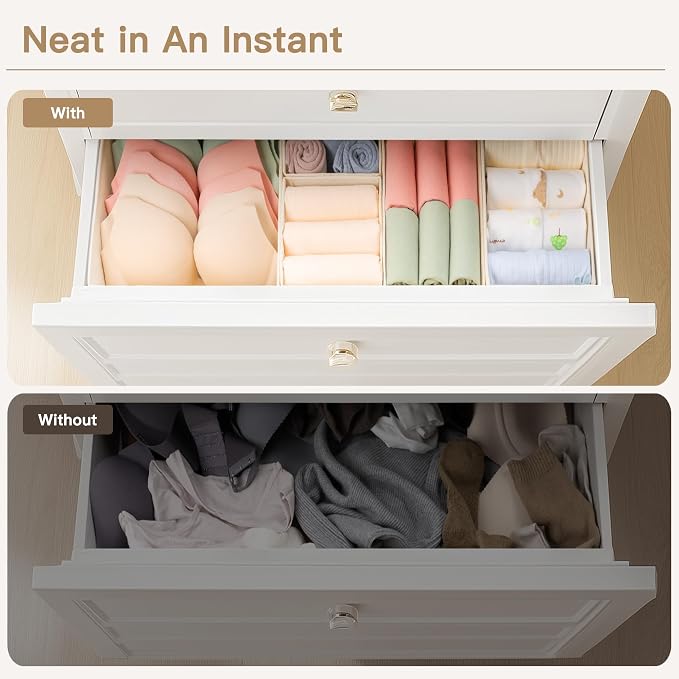 Drawer Organizer Clothes, 14 Pack Dresser Organizer - Image 9