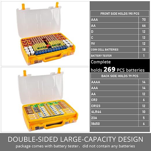 Battery Organizer Storage Case - Image 3