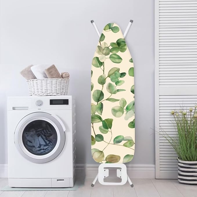 Green Leaves Easy Installation 15x54 Ironing Board Cover and Pad and Elastic - Image 3