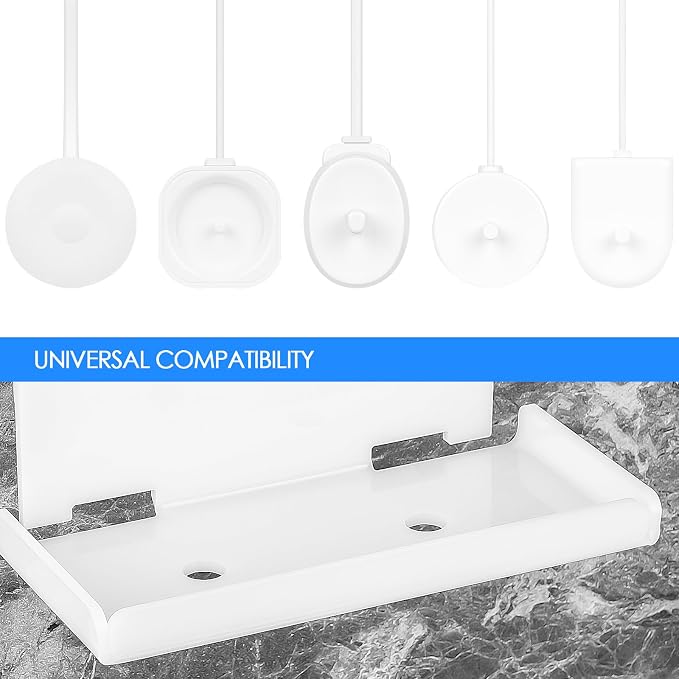 2Pack Electric Toothbrush Holder Wall Mounted, Electric Toothbrush Cord - Image 5