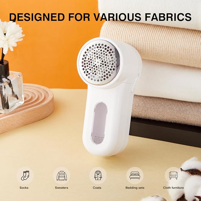 Fabric Shaver, Lint Remover Rechargeable, Electric Portable Sweater Defuzzer - Image 6