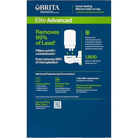 Brita Faucet Mount Water Filter System, No-Wait Filtration, Easy Install - Image 7