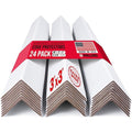 Extra-Wide 48" x 3" x 3" Reinforced Cardboard Edge Protectors (Pack of 24) – 0.225" Heavy-Duty Thickness – Cardboard Edge Protectors for Shipping – American Quality Pallet Edge Protector