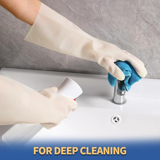 BOOMJOY Nitrile Cleaning Gloves, Heavy Duty Dishwashing Gloves, Reusable XL - Image 6