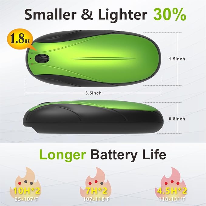 Hand Warmers Rechargeable 2Pack,14000mAh Electric Hand Warmers with Charging Case,Quick Charge Portable Heater,Gifts for Christmas,Winter,Outdoor,Camping,Hunting Accessories