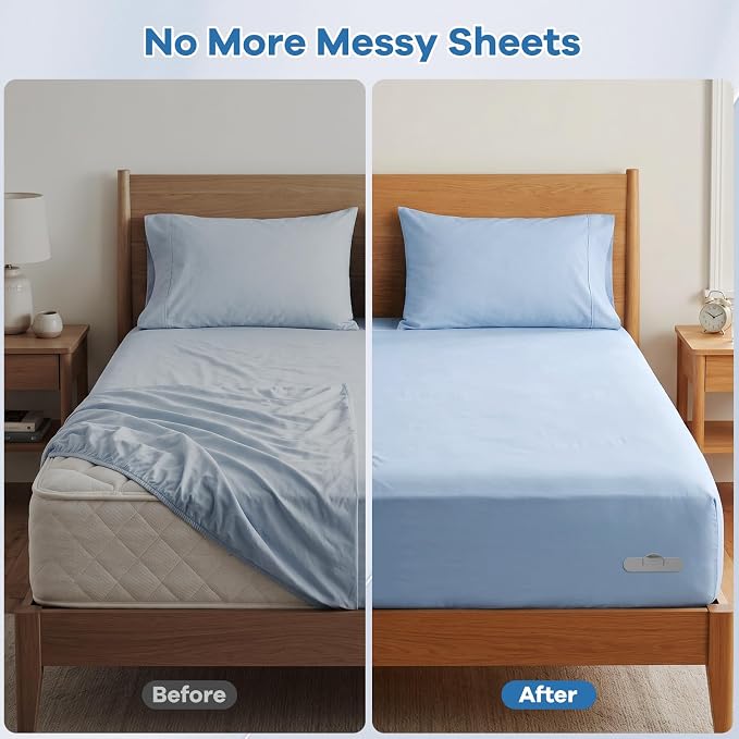 Bed Lock Sheet Holders, New Upgrade Sheet Straps Keep Sheets Firm & Tight - Image 2