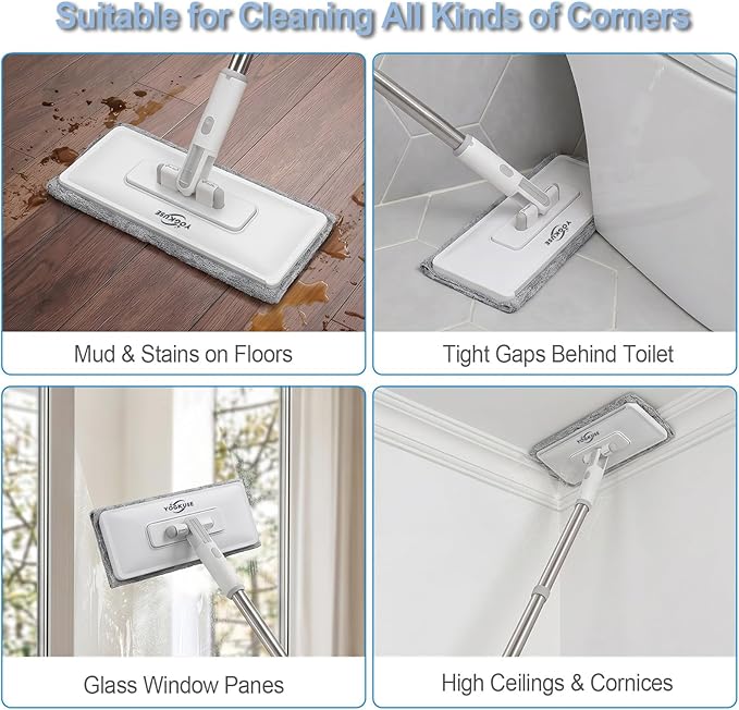 Pawnexa Mop, Clamp Mop, Hands Free Multi Purpose Flat Mops - Image 7