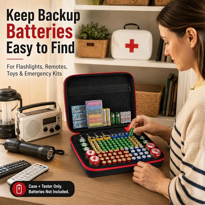 ALKOO 136+ Battery Organizer Storage Case - Image 9