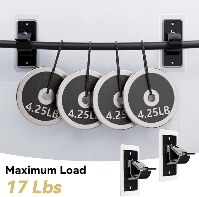 No Drill Curtain Rod Brackets, Adhesive Curtain Rod Holders - Image 2