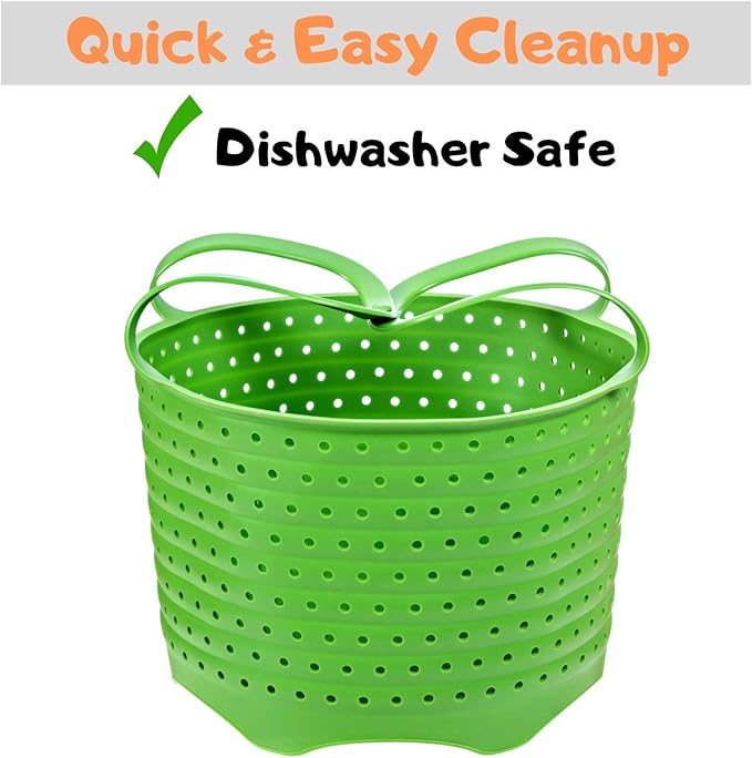Silicone Steamer Basket | Foldable, Space-Saving | Fits 6,8 Qt Instant Pot and Similar-Sized Pressure Cookers Accessories