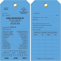 Tags 4 Less Custom Fire Extinguisher Tags – Preventative Maintenance Labels for Monthly Inspections, Alternative to Safety Sticker for Easy Record-Keeping – Pack of 100 (Dark Blue, Vinyl Plastic)