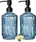COHOSEGE 17 Oz Blue Glass Kitchen Soap Dispenser by COHOSEGE
