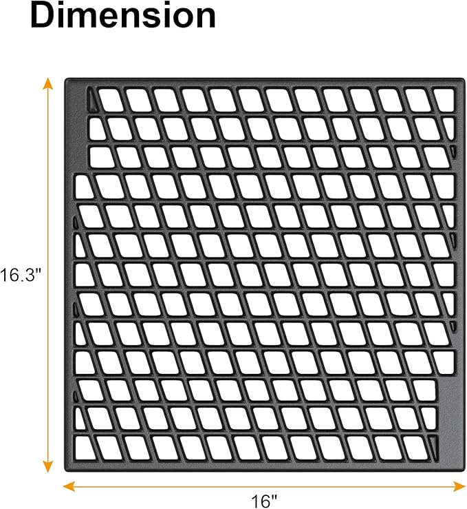 Dual Sided Sear Cooking Grate for Weber Genesis & Spirit 2016 and Newer Grill,Cast Iron Grid Grates for Weber Genesis 2022 SX-325S S-325S E-325S EX-325S 7670