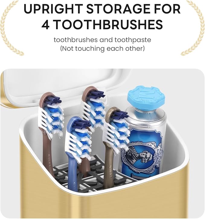 GFWARE Gold Bathroom Toothbrush Holder - Image 3