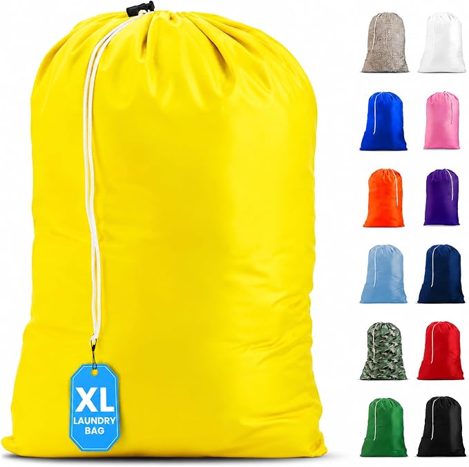 XL Nylon Laundry Bag 30" x 40", Heavy Duty 60 lb Capacity by Handy+Laundry