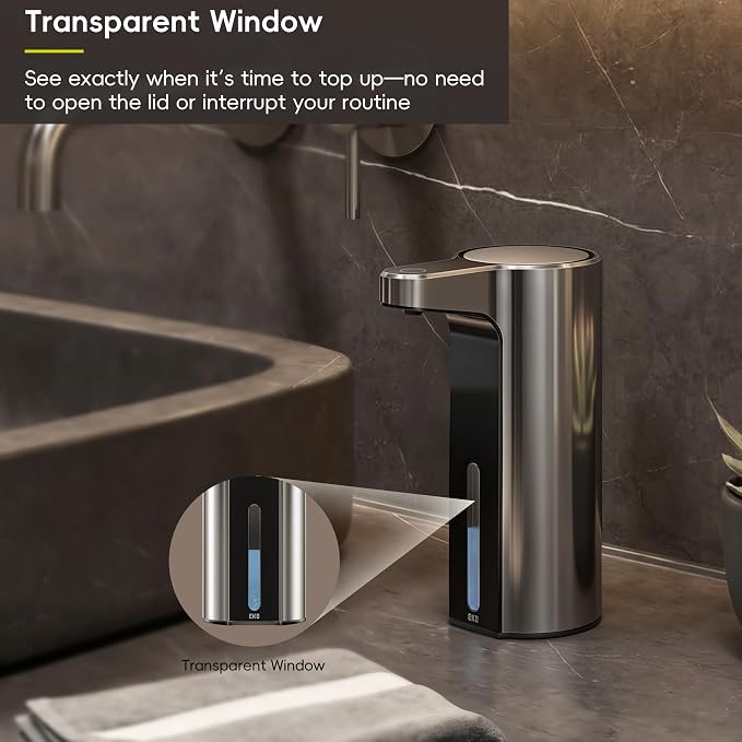 EKO Aroma 9 fl oz Automatic Liquid Soap Dispenser, Rechargeable - Image 3