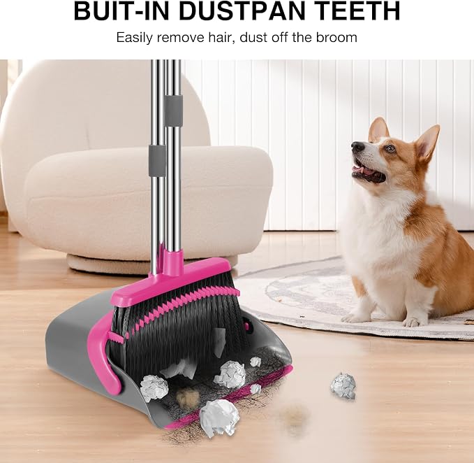 NACENA Broom and Dustpan Set - Image 4