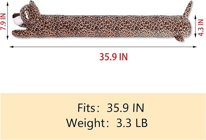 36 Inch Heavy Duty Under Door Draft Stopper, Cute Animals Shape Door & Window - Image 2