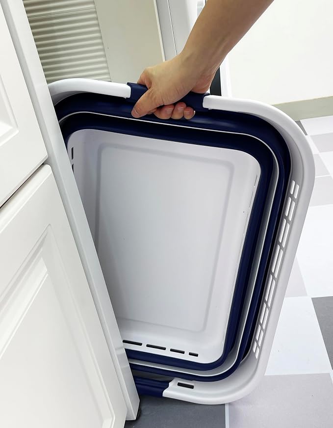 SAMMART 42L Collapsible Plastic Laundry Basket - Image 8