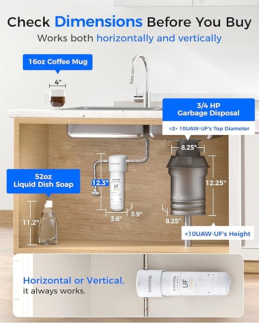 Waterdrop 10UAW-UF 0.01 μm Ultra Filtration Under Sink Water Filter System | - Image 5