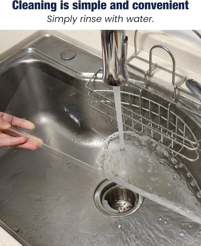 Acrylic Sink Splash Guard, Highly Transparent Fixed Splash Guard - Image 8