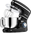 CHeflee Stand Mixer,660W 6+P With 6.5QT Stainless Steel Bowl,Dough Hook, Wire Whip & Beater,for Most Home Cooks (Black)
