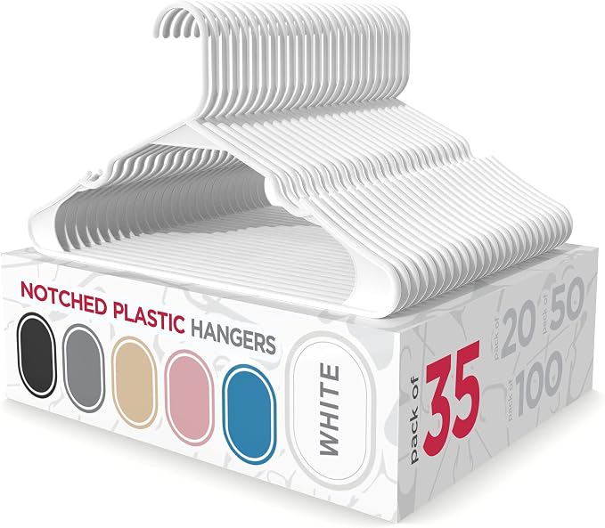 Plastic Clothes Hangers – Notched Hangers by Sharpty
