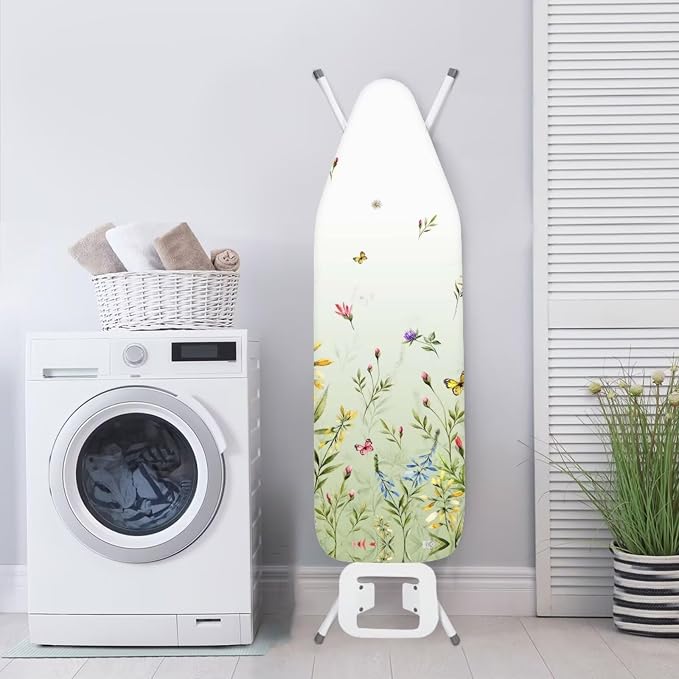 Simple Floral Ironing Board Cover Scorch and Stain Resistant Pressing Cloth - Image 3