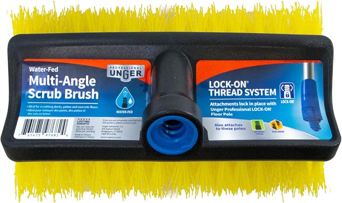 Unger Hydropower Lock-On 10" Bi-Level Scrub Brush | Dual-level bristles - Image 10