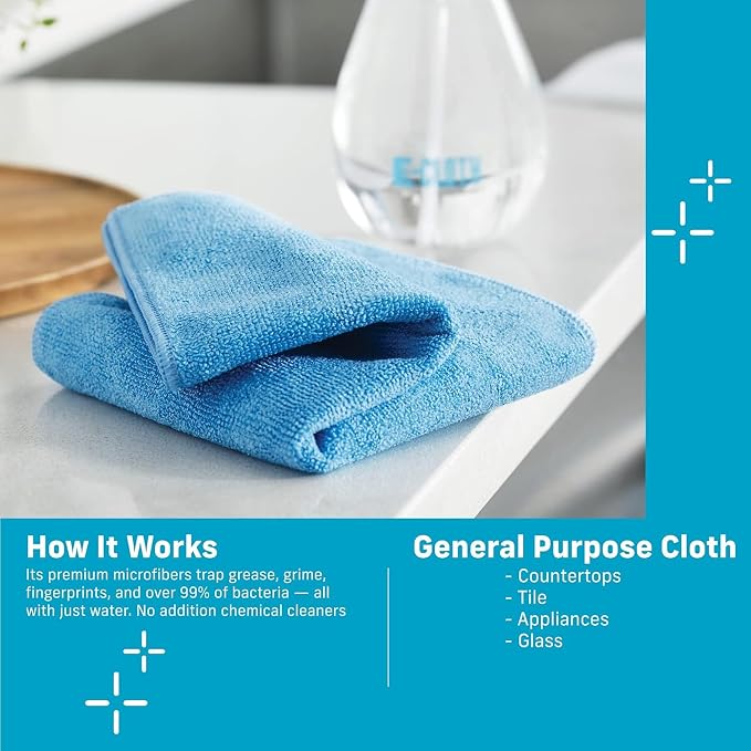 E-Cloth General Purpose Cleaning Cloth Kit, Reusable Cleaning Towel, 4 Pack - Image 3