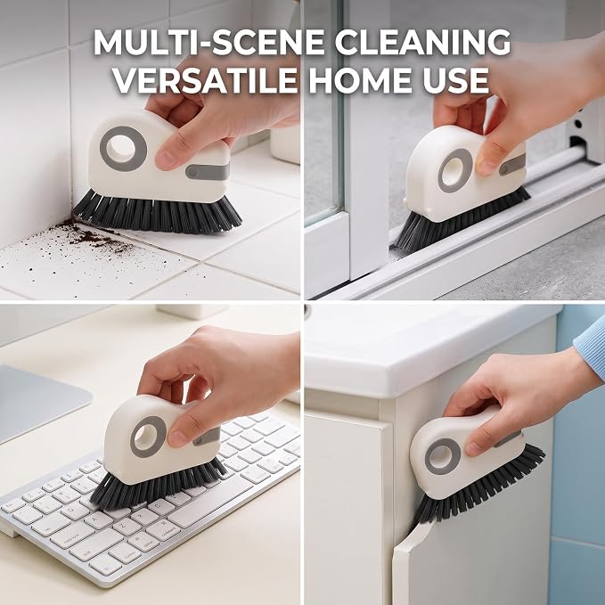 2 in 1 Hard Bristle Handheld Gap Scrubber Multi Purpose Narrow Space Cleaning - Image 6