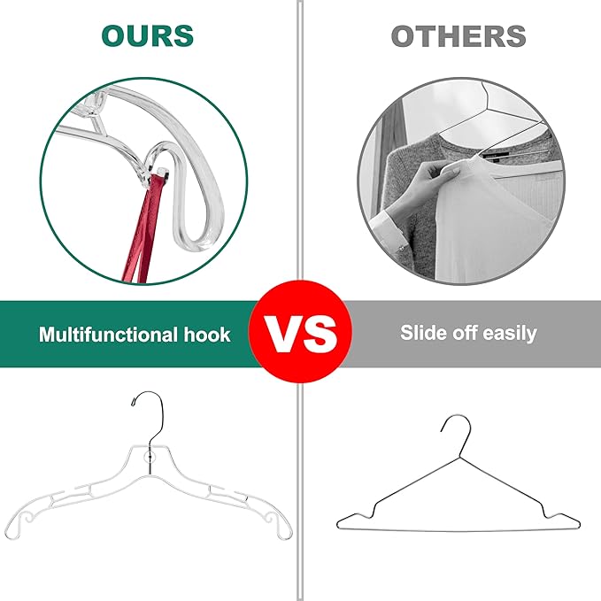 Quality Clear Hangers 12 Pack - Image 6
