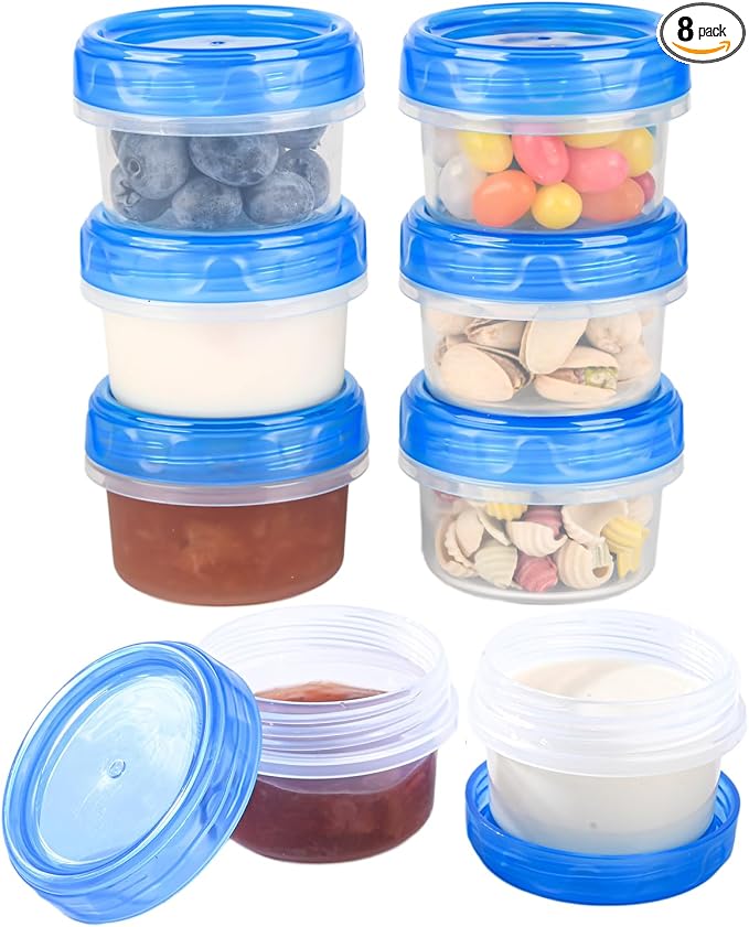 Salad Dressing Containers, Reusable Easy to Open Dressing, Dip Containers to Go by Atecare