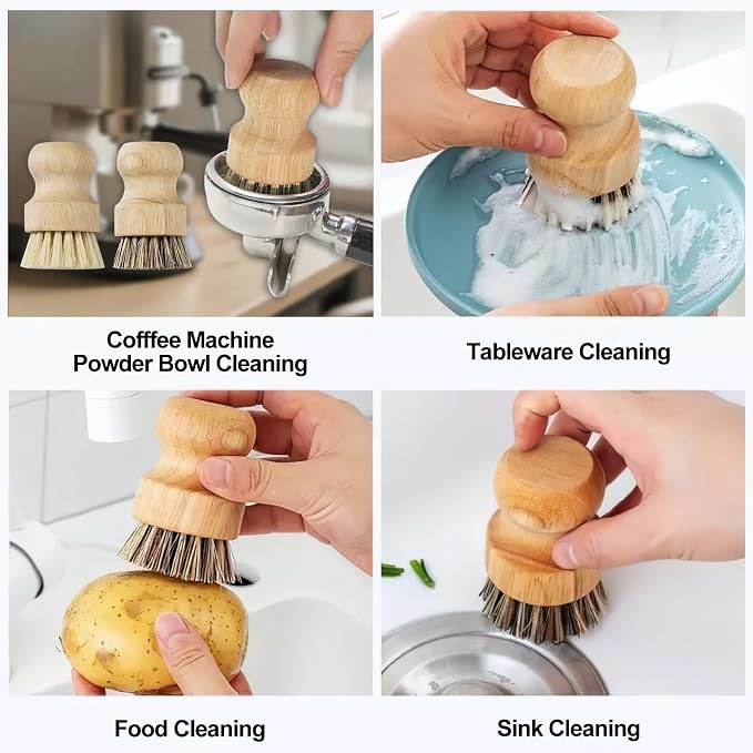 12Pcs Crevice Cleaning Brush Set, Hard Bristle Multi-Purpose Household Cleaning - Image 3