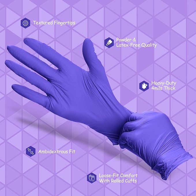 PElPU Nitrile Gloves, Disposable cleaning, Powder Free, Latex Free, Non-Sterile - Image 5