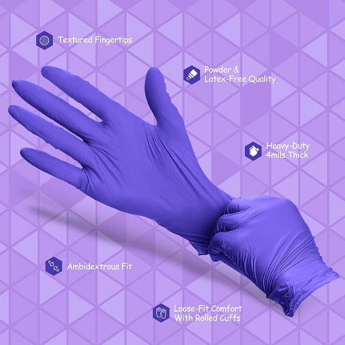 PElPU Nitrile Gloves, Disposable cleaning, Powder Free, Latex Free, Non-Sterile - Image 5
