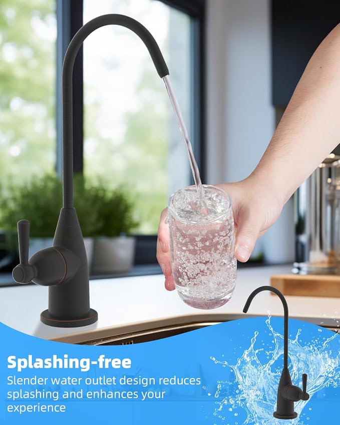 Hibbent Drinking Water Faucet for Bar and Kitchen Sink, Stainless Steel Reverse - Image 3