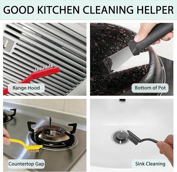 Crevice Cleaning Brush Set, Tight Spaces & More - Image 4