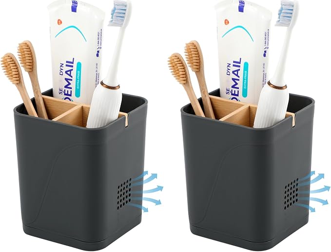 Electric Toothbrush Holder 3 Slots Tooth Brushing Holder by Heagoale