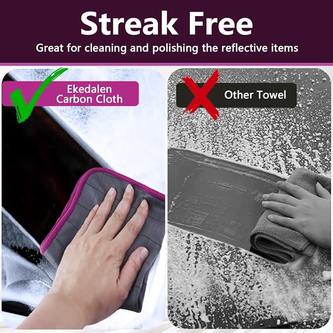 Ekedalen Microfiber Cleaning Cloth Lint Free Glass Polish - Image 6