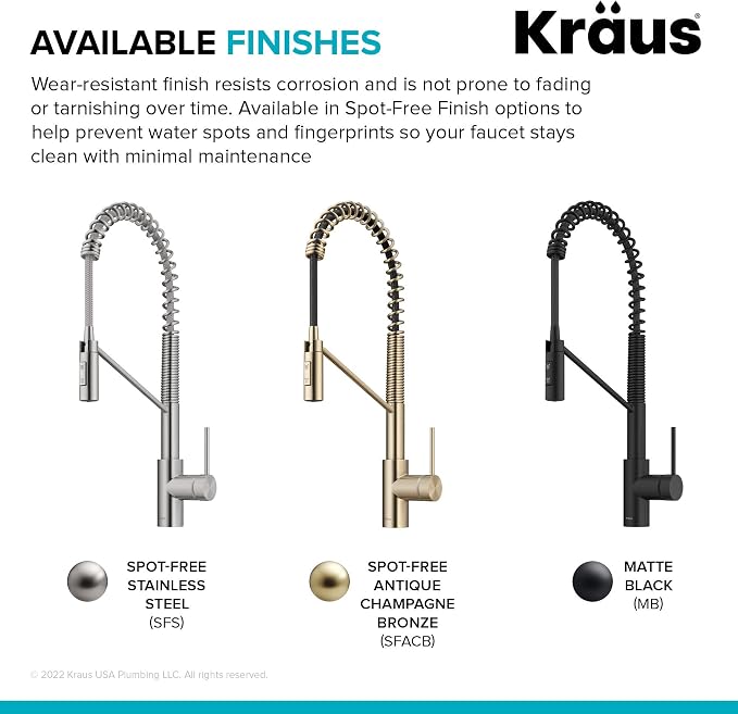 KRAUS Stainless Steel 21 in Touchless Pull Down Faucet KSF-2631SFS | QuickDock - Image 14