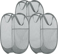 BATTOO 3 Pack Collapsible Laundry Basket Strong Mesh Pop Up Laundry Hamper by BATTOO