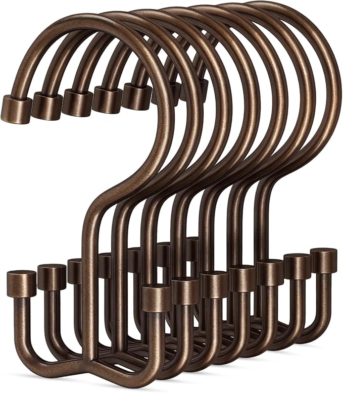 Shower Curtain Hooks, Shower Curtain Rings, Durable Rust Proof Shower Curtain by Goowin