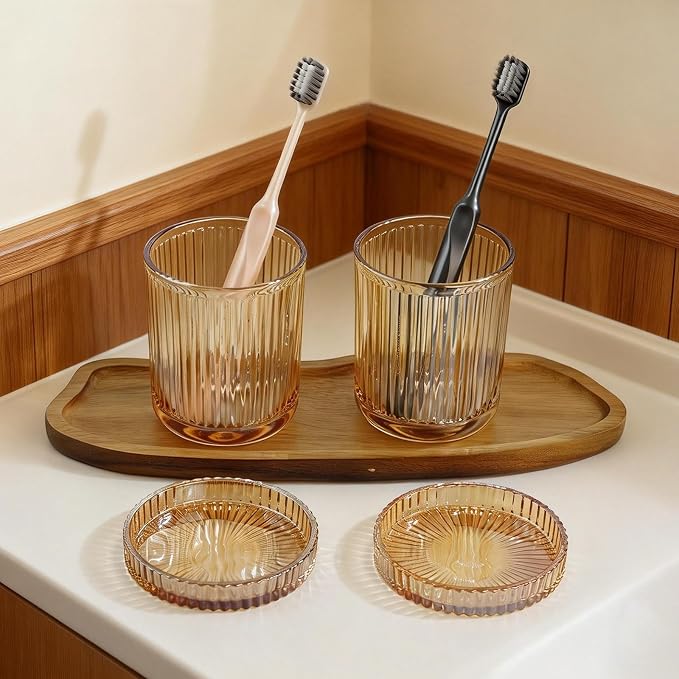 2 Pack Glass Container Qtip Holder - Image 5