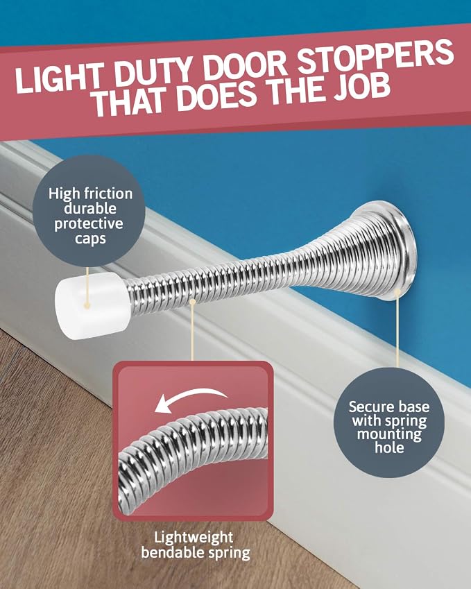 Jack N’ Drill Door Stopper | Flexible Heavy Duty Door Stop - Image 5
