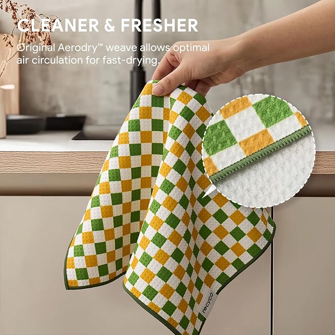 RECYCO Waffle Kitchen Towel Set of 2 - Image 5