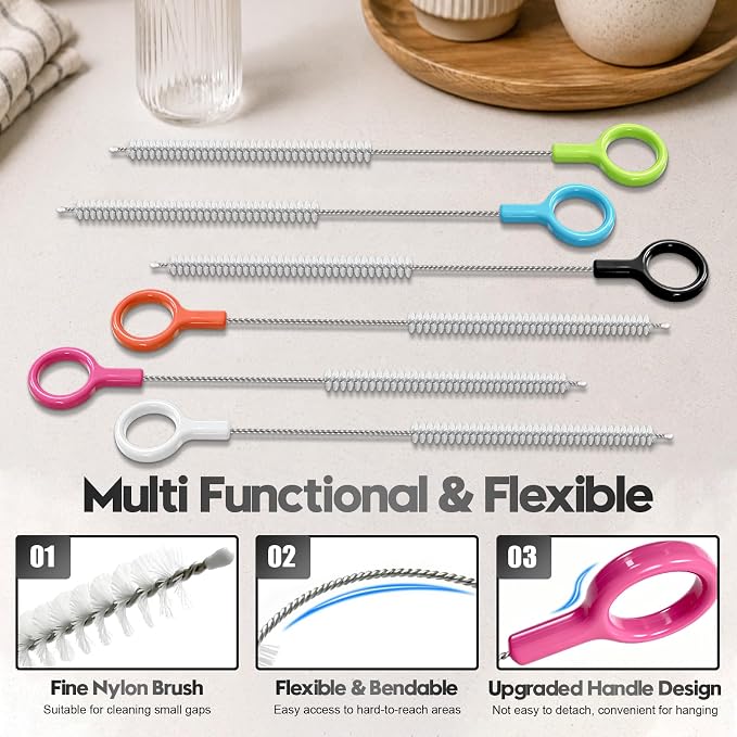 AONEZ Straw Cleaner Brush Set - Image 3