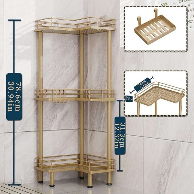 Consumest Corner Shower Caddy Standing - Image 5