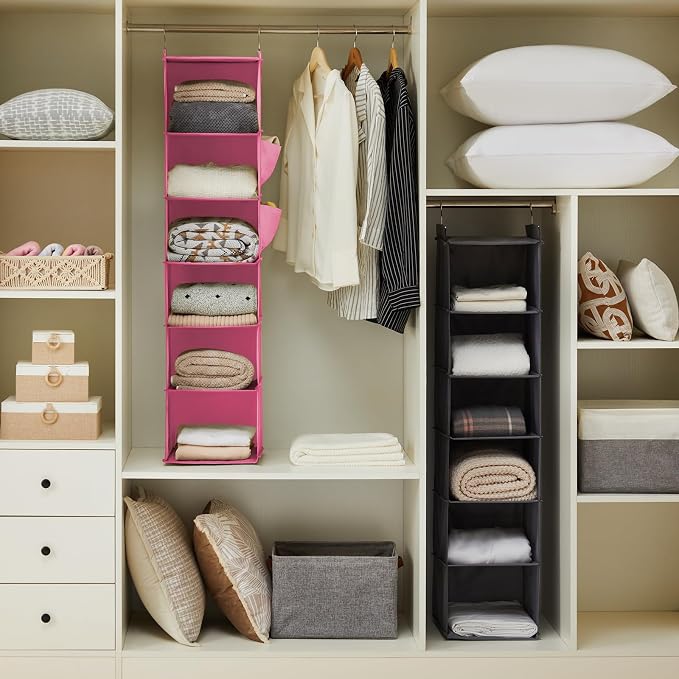 YOUDENOVA Hanging Closet Organizer and Storage, Clothes Organizer - Image 2