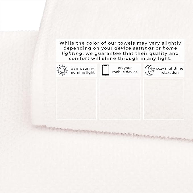 Great Bay Home 100% Cotton Oversized 2 Pack 68x35 Extra Large Towel Set - Image 5
